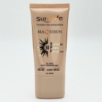 ضد آفتاب سان سیف کرم پودری و پرایمری (بژ عاجی )مکیسان با SPF50 رنگی