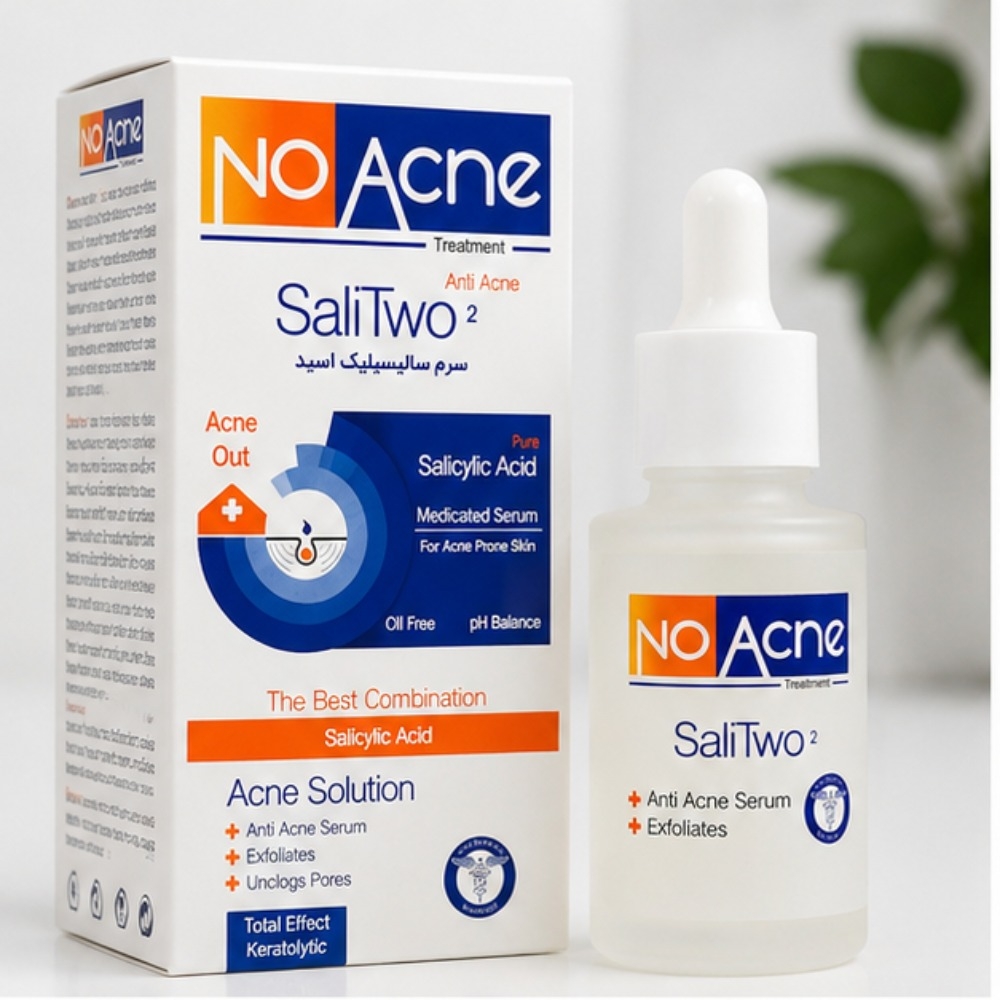سرم ضدجوش نو آکنه NO Acne SaliTWO² حاوی سالیسیلیک اسید مناسب پوست چرب و مستعد آکنه