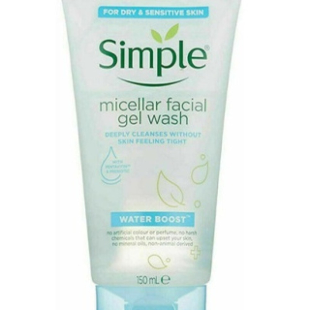 ژل شستشو صورت سری میسلار مدل واتر بوست 150میل سیمپل