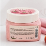 اسکراب کرمی اطلس مدل Strawberry مناسب لایه‌برداری و پاکسازی پوست