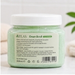 اسکراب کرمی اطلس مدل Green Mint مناسب انواع پوست صورت و بدن
