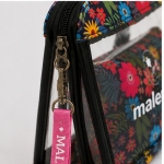 کیف لوازم آرایشی مالنا (Malena) مدل Floral شفاف زیپ‌دار